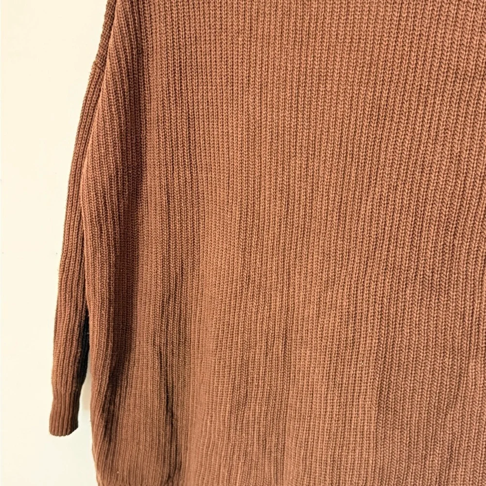 St. John's Bay Warm Brown Open Front Cardigan